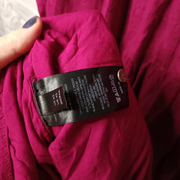 By Anthropologie Viola Maxi Dress Plum Boho Prairie V Neck Cottagecore Tradwife - Picture 6 of 9